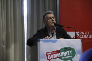 Il compagno Fosco Giannini interviene al Congresso del PC