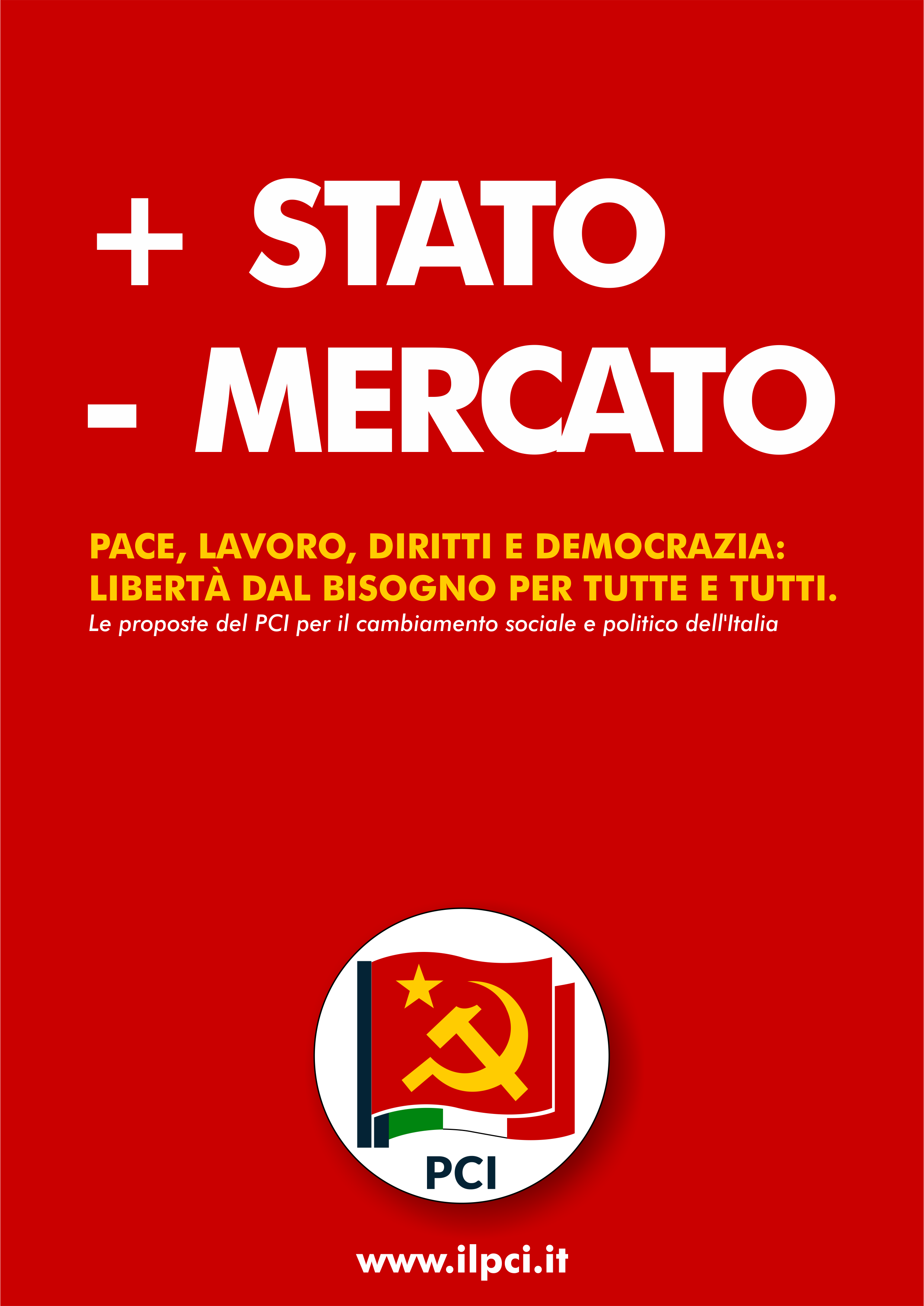 Sabato 22 Luglio sull'ultima de 'Il Manifesto' una sintesi del Programma  del PCI - Partito Comunista Italiano