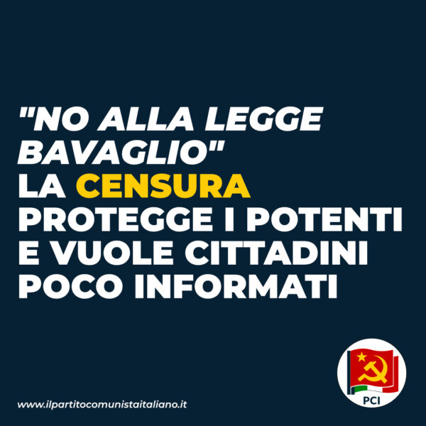 PCI, Mauro Alboresi - No alla legge bavaglio