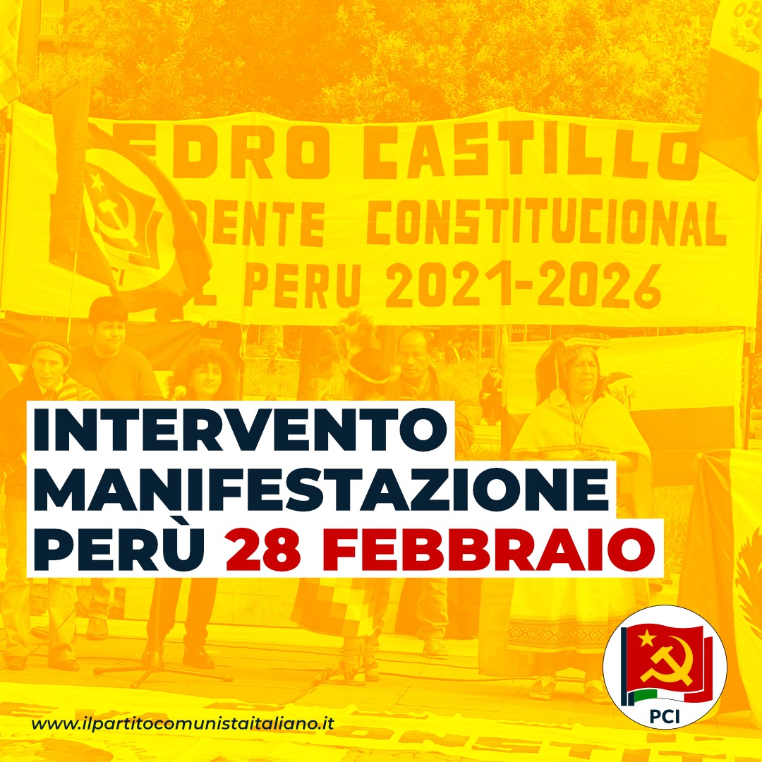 Intervento manifestazione Perù 28 Febbraio
