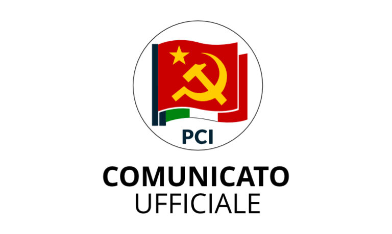 Partito Comunista Italiano PCI Comunicato ufficiale SITO
