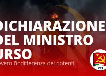 Dichiarazione del ministro Urso (ovvero l'indifferenza dei potenti)