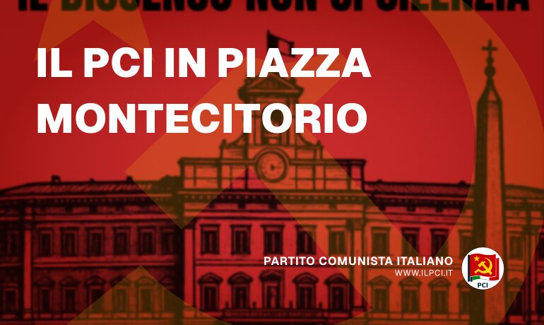 Il PCI in piazza Montecitorio