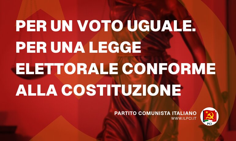 Per un voto uguale. Per una legge elettorale conforme alla costituzione